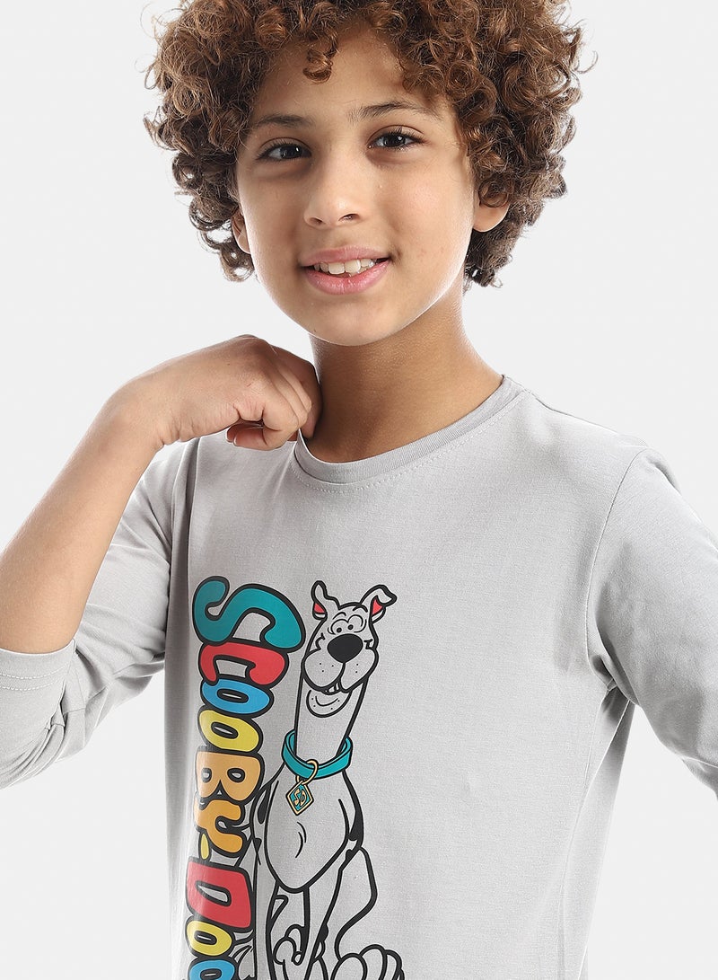 Andora Boys Printed Long-Sleeve Shirt_ Light Grey - Image 4
